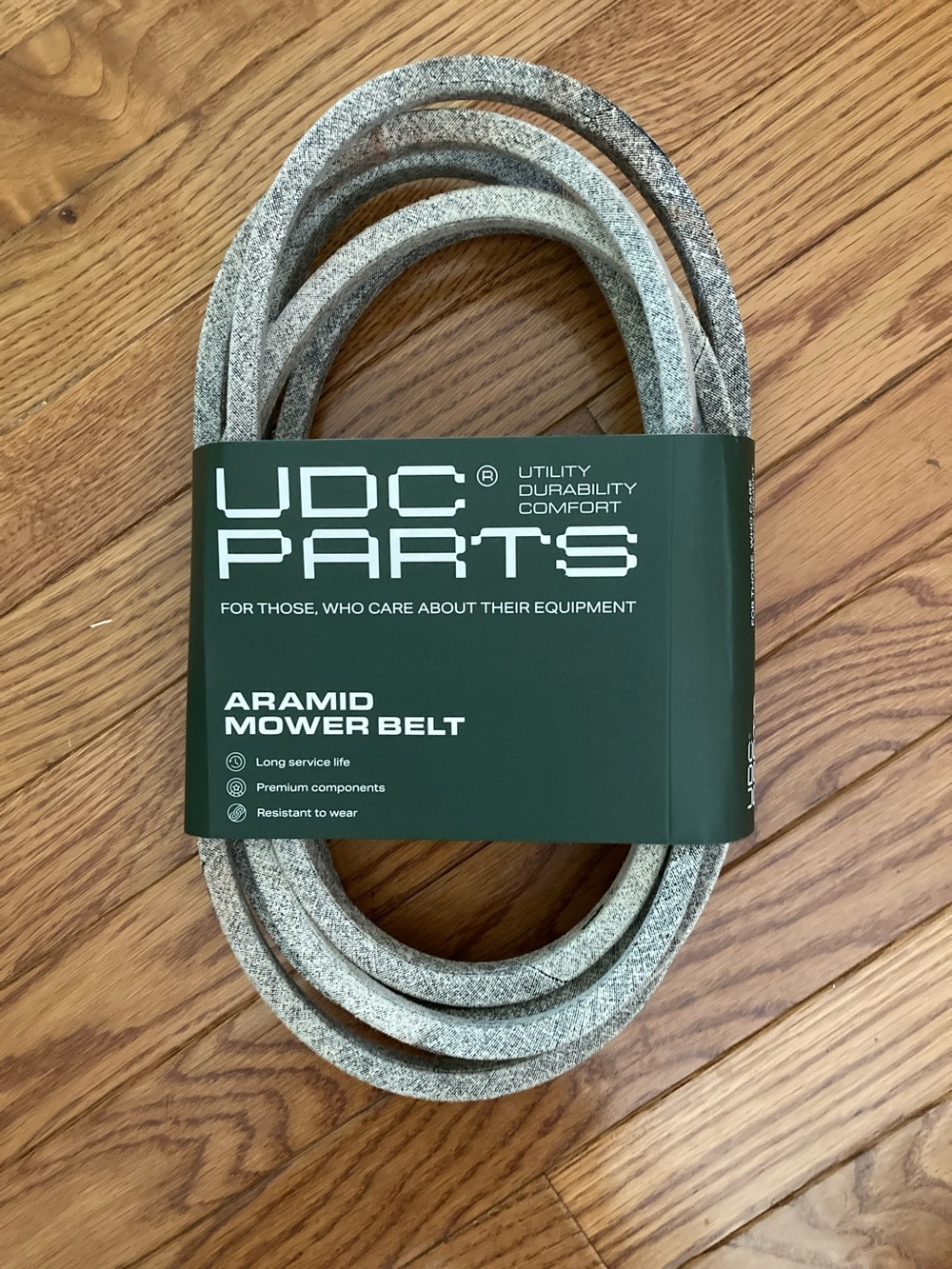 Aramid Mower Belt - Gray